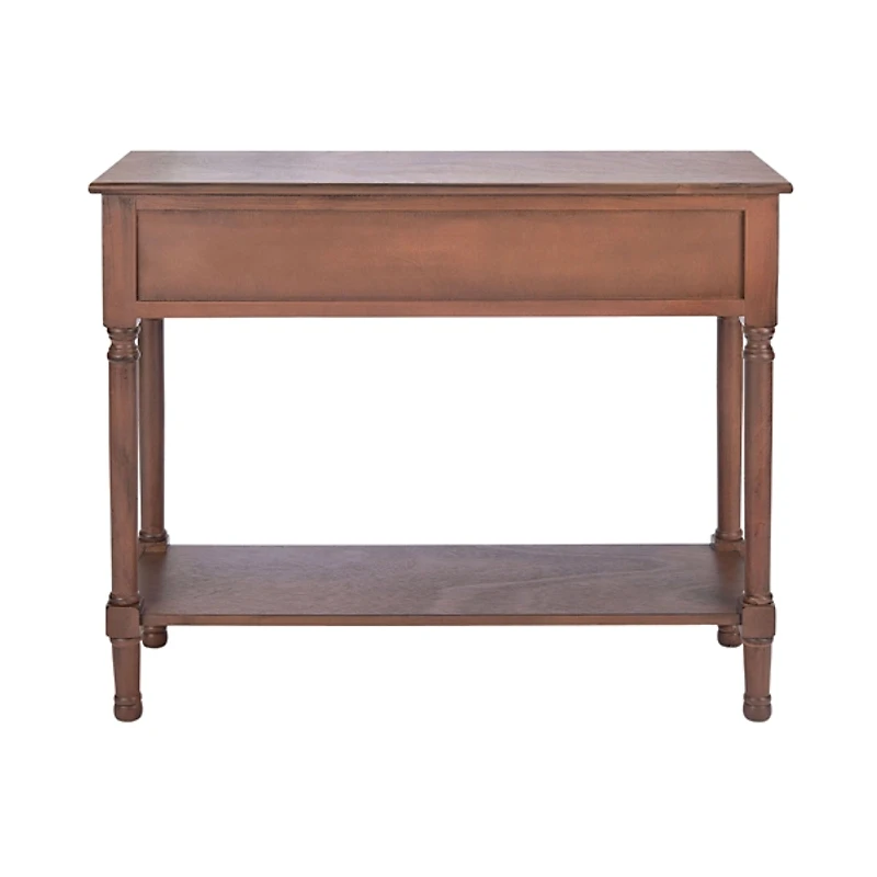 Modern Brown Carved Accent Console Table