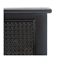 Irma Black Textured Drawers Console Table
