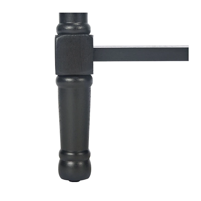 Irma Black Textured Drawers Console Table