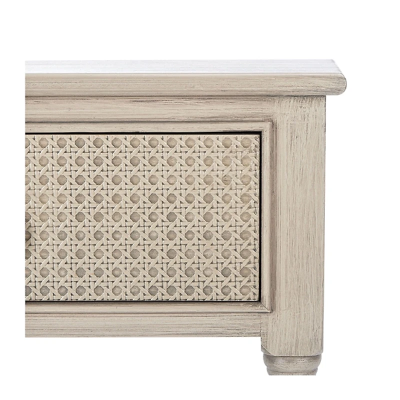 Natural Textured 2-Drawer Console Table