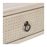 Natural Textured 2-Drawer Console Table