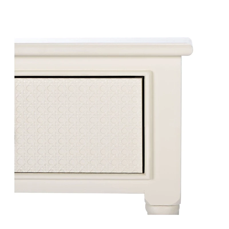 Irma White Textured Drawers Console Table