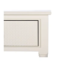 Irma White Textured Drawers Console Table