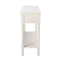 Irma White Textured Drawers Console Table