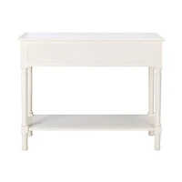 Irma White Textured Drawers Console Table