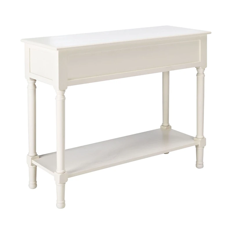 Irma White Textured Drawers Console Table