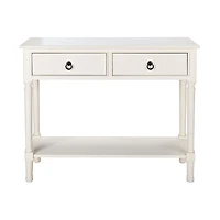 Irma White Textured Drawers Console Table