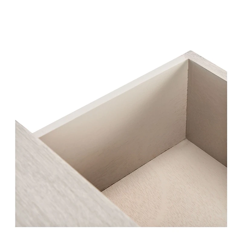 Rivera White Carved Rustic Console Table