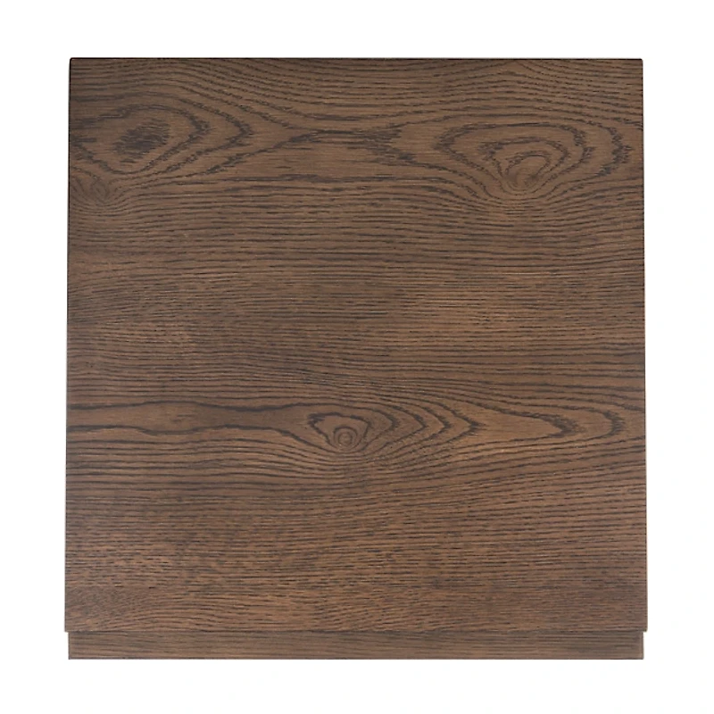 Natural Wood 2-Drawer Nightstand