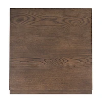 Natural Wood 2-Drawer Nightstand