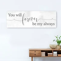 Forever Be My Always Canvas Art Print