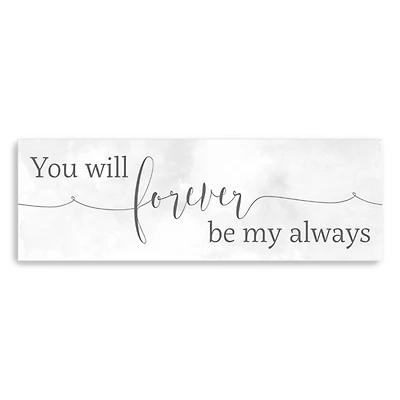 Forever Be My Always Canvas Art Print
