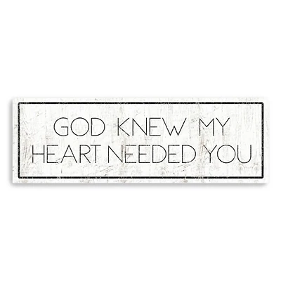 God Knew My Heart Needed You Canvas Art Print