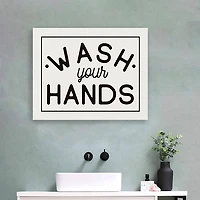 Wash Your Hands Giclee Canvas Art Print, 20x16 in.