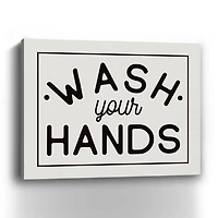 Wash Your Hands Giclee Canvas Art Print, 20x16 in.
