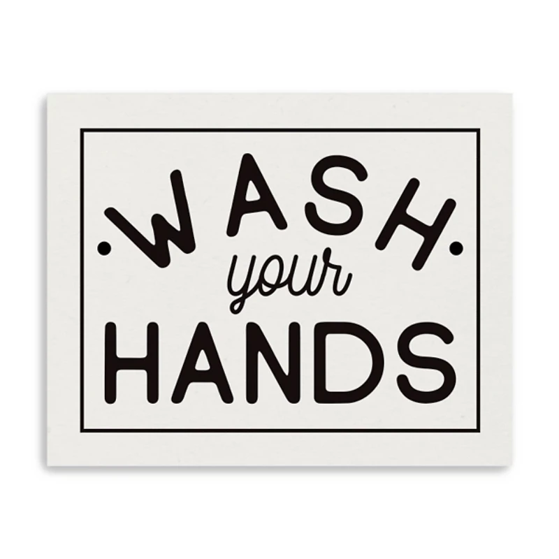 Wash Your Hands Giclee Canvas Art Print, 20x16 in.
