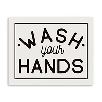 Wash Your Hands Giclee Canvas Art Print, 20x16 in.