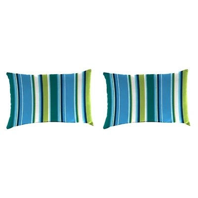Tidal Tango Outdoor Lumbar Pillows, Set of 2