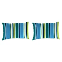 Tidal Tango Outdoor Lumbar Pillows, Set of 2