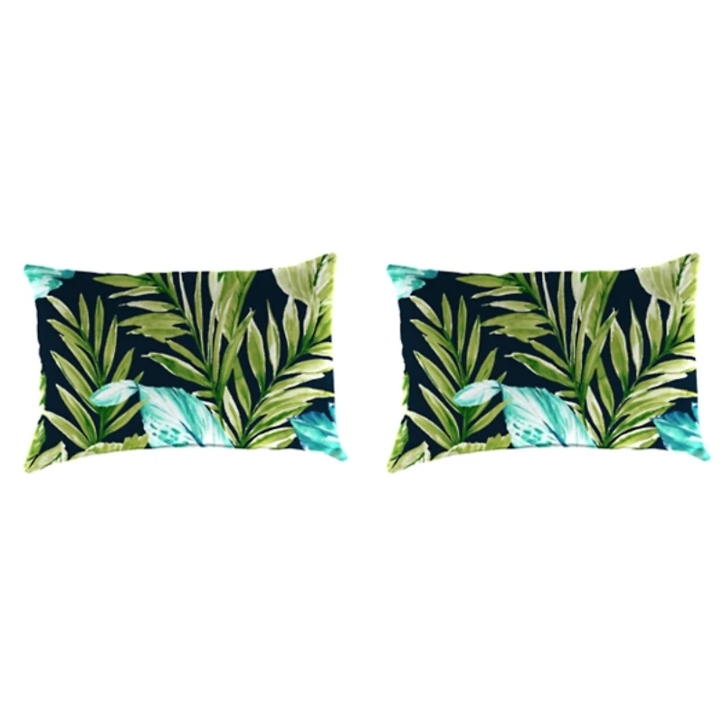 Cool Tropics Outdoor Lumbar Pillows, Set of 2
