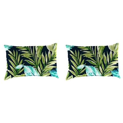 Cool Tropics Outdoor Lumbar Pillows, Set of 2