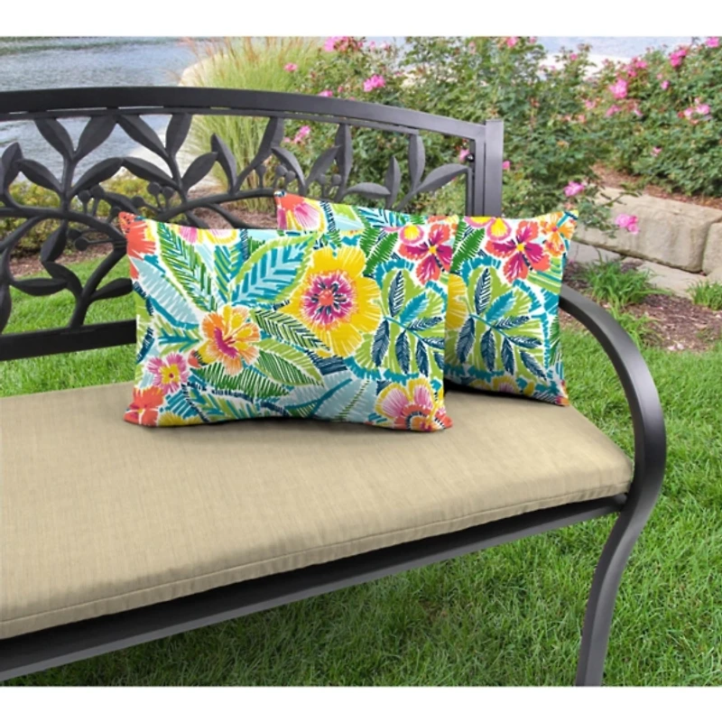 Summer Bay Outdoor Lumbar Pillows, Set of 2