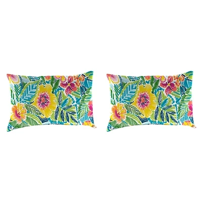 Summer Bay Outdoor Lumbar Pillows, Set of 2