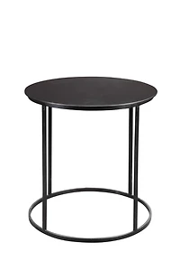 Dark Bronze Rounded Metal Accent Table