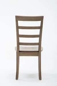 Wire Brushed Natural Dining Chairs, Set of 2