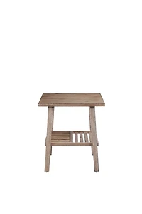 Wire Brushed Natural Accent Table
