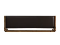 Chestnut Acacia Wood Cushioned Bench