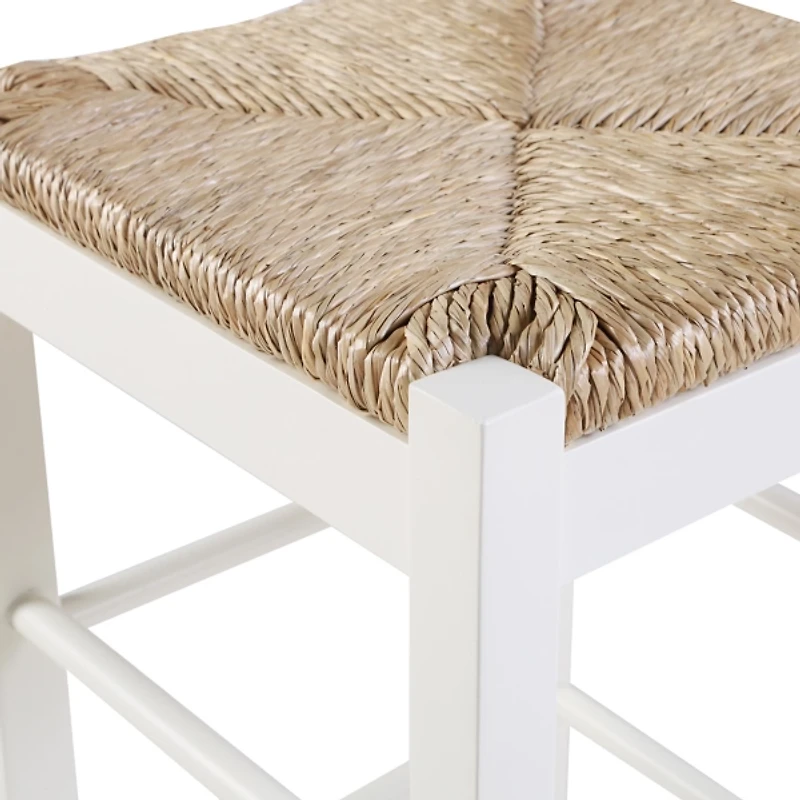 Cream Handwoven Counter Stool