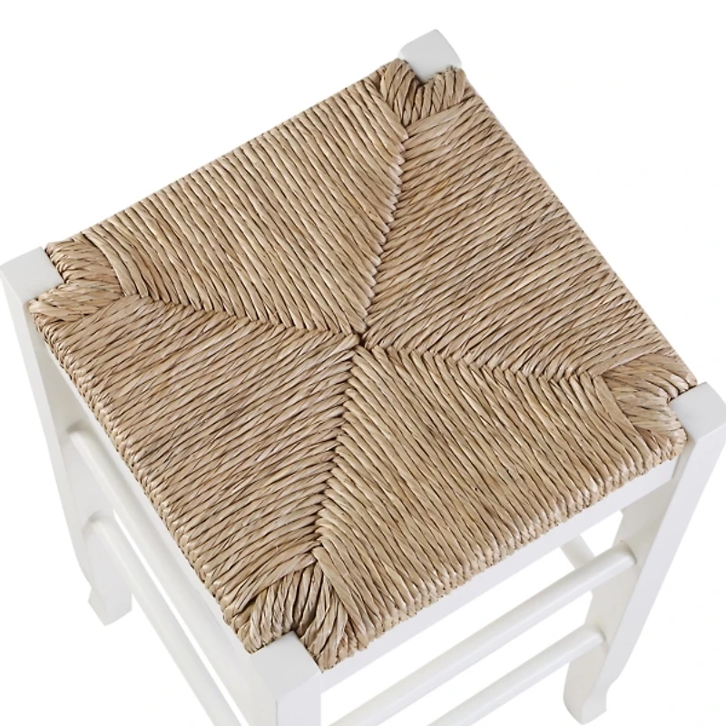 Cream Handwoven Counter Stool