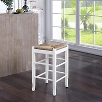 Cream Handwoven Counter Stool