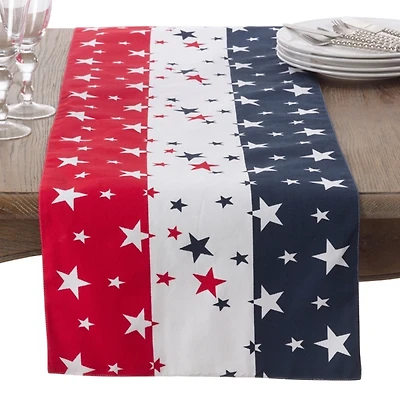 Stars and Stripes Cotton Table Runner