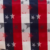 Plaid Stars and Stripes Tablecloth, 84 in.
