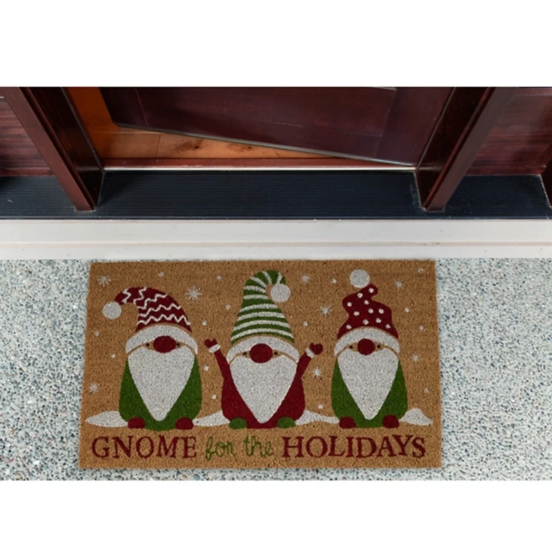 Gnome For The Holidays Christmas Doormat