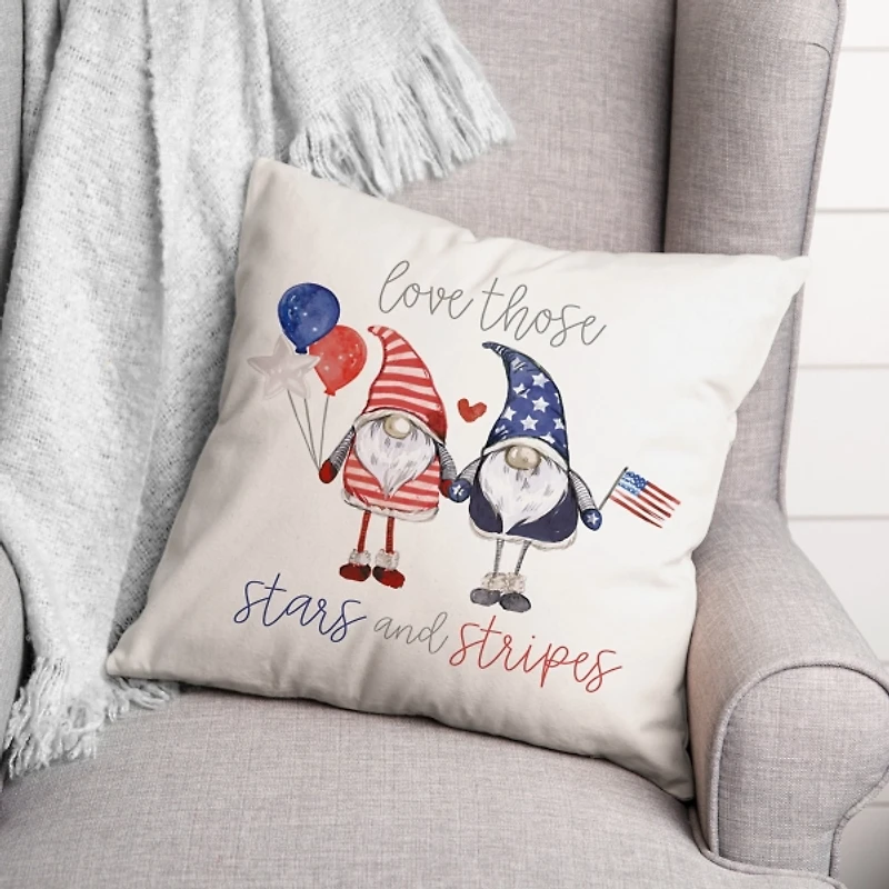 Love those Stars and Stripes Gnomes Pillow