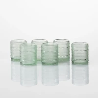 Fortessa Sage Bead Short Glasses, Set of 6