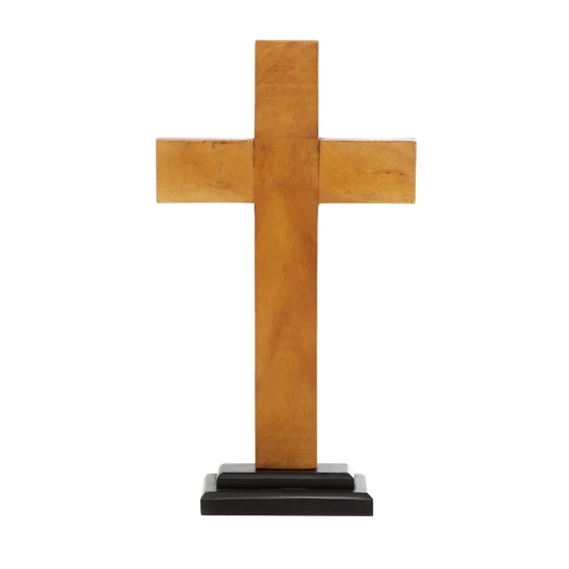 Black and Brown Wood Cross