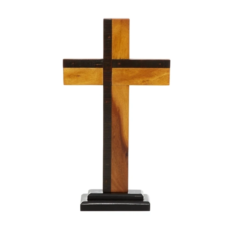 Black and Brown Wood Cross
