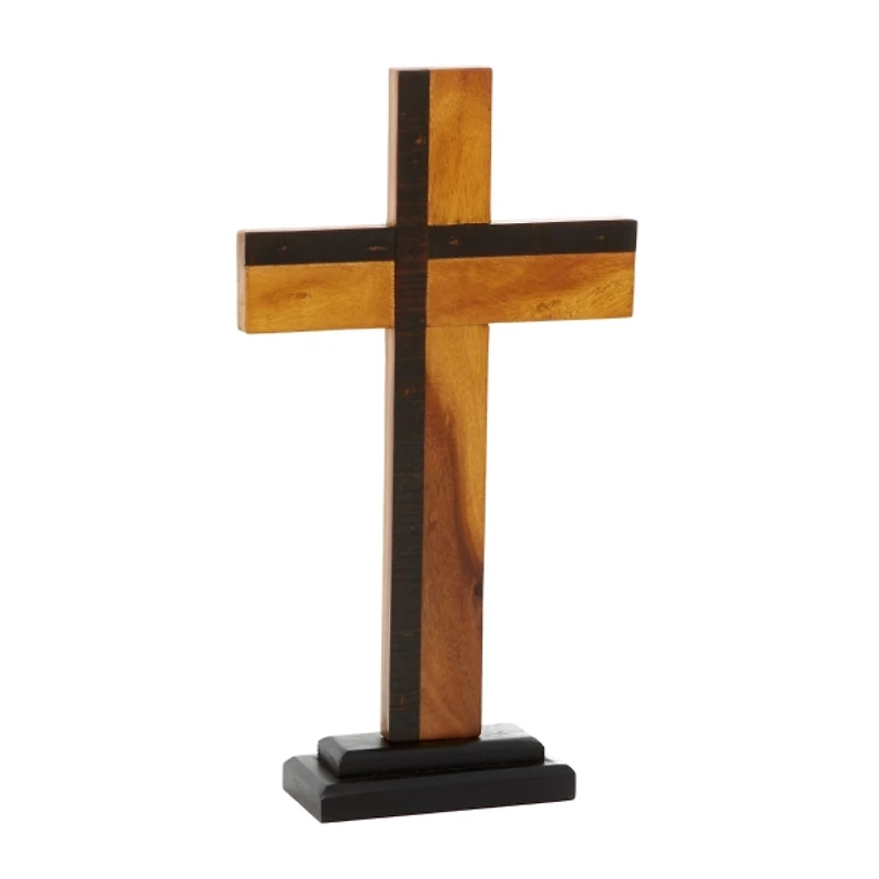Black and Brown Wood Cross