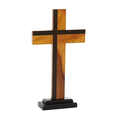 Black and Brown Wood Cross