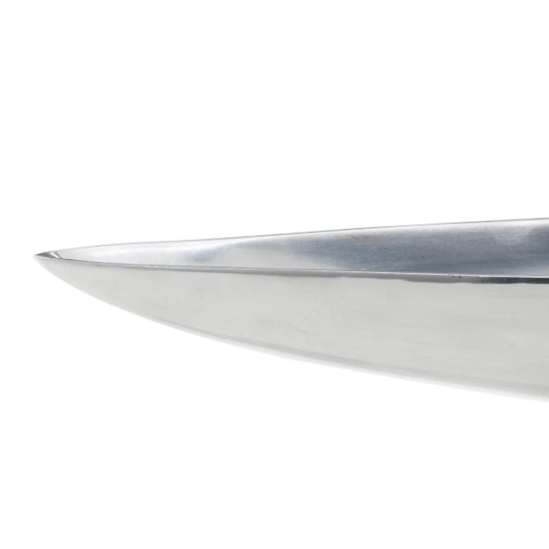 Silver Metallic Canoe Tray