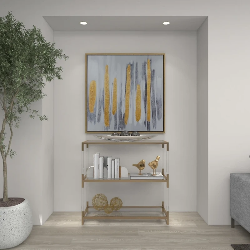 Silver Metallic Canoe Tray