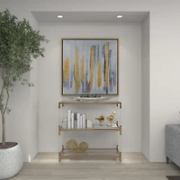 Silver Metallic Canoe Tray