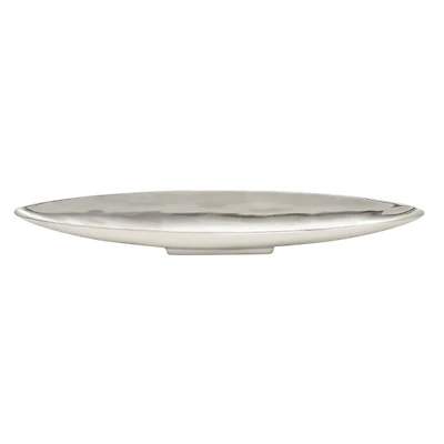 Silver Metallic Canoe Tray