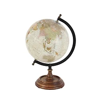 Classic Ivory Mango Wood Base Globe
