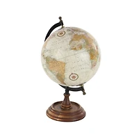 Classic Ivory Mango Wood Base Globe