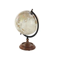 Classic Ivory Mango Wood Base Globe